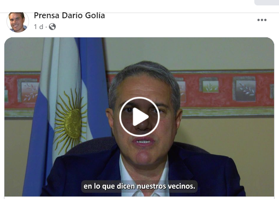 Darío Golía lanzó su precandidatura a Intendente 