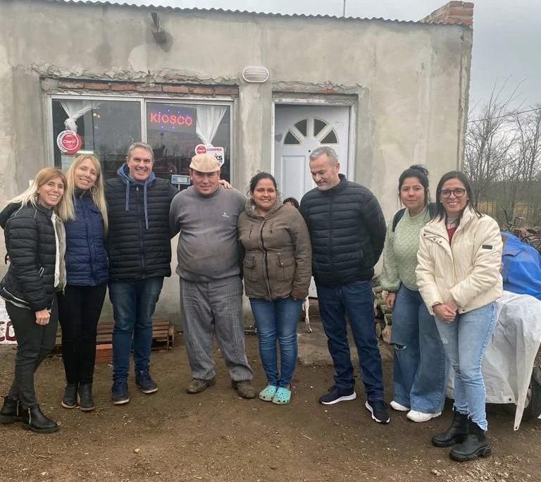 La primera actividad de Golía con Masci fue reunirse con los vecinos de la quinta 1010