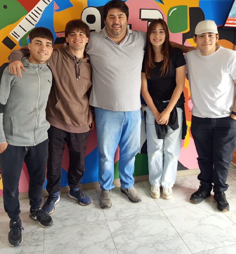 Papini y alumnos de le escuela técnica hablan de la expo 2024