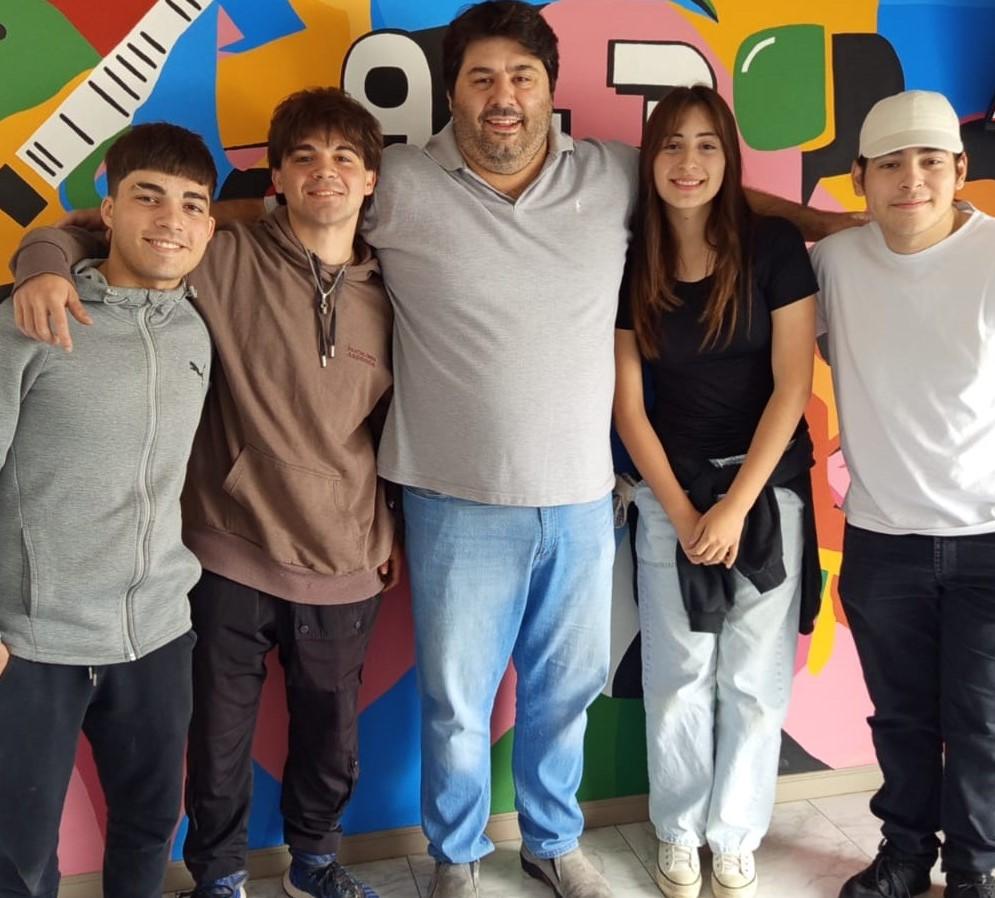 Papini y alumnos de le escuela técnica hablan de la expo 2024