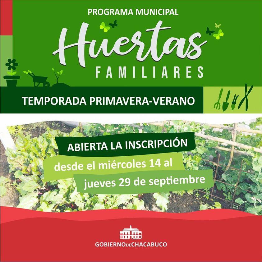 Huertas familiares: temporada primavera-verano