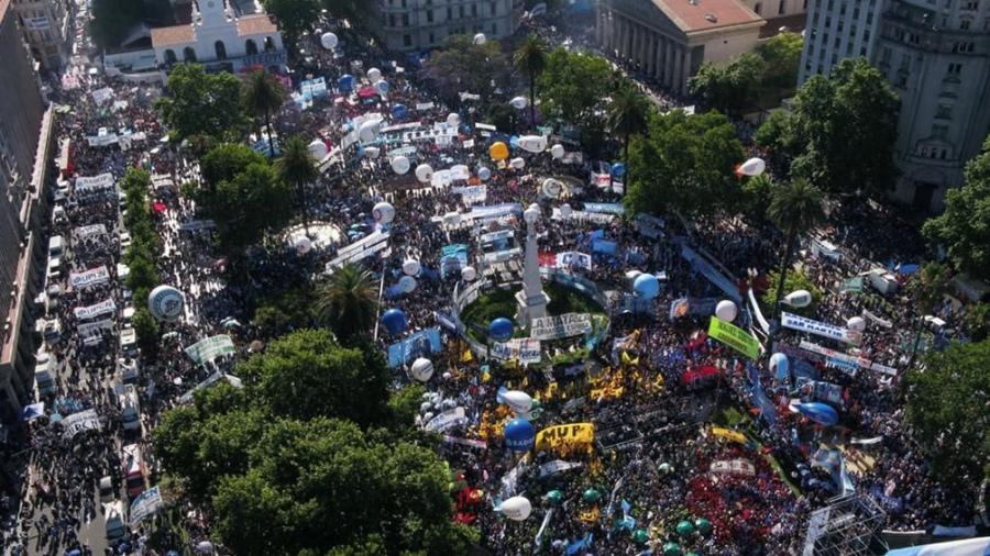 Multitudinaria movilizaciÃ³n en el DÃ­a de la Militancia