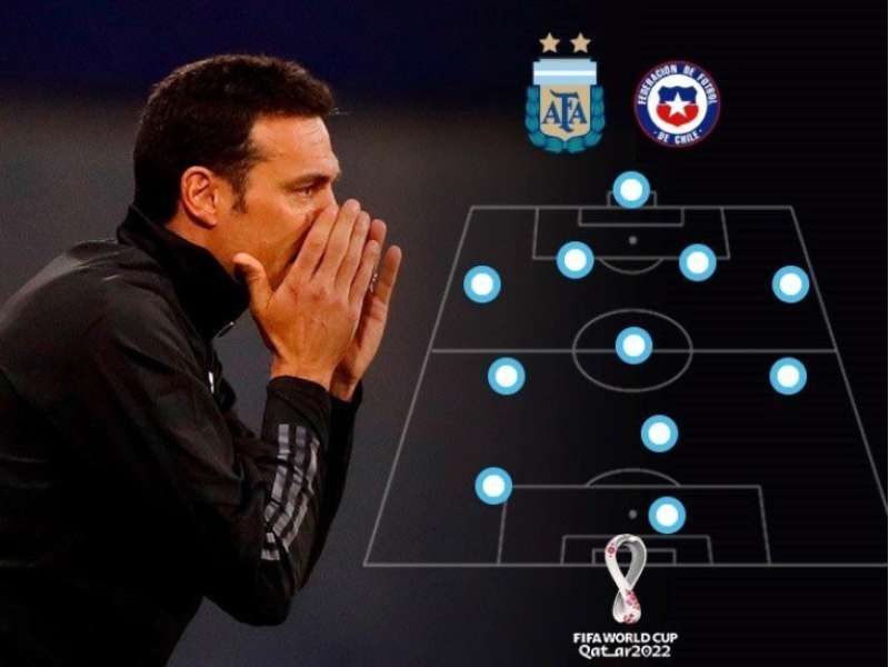 Los 11 de Scaloni para jugar contra Chile