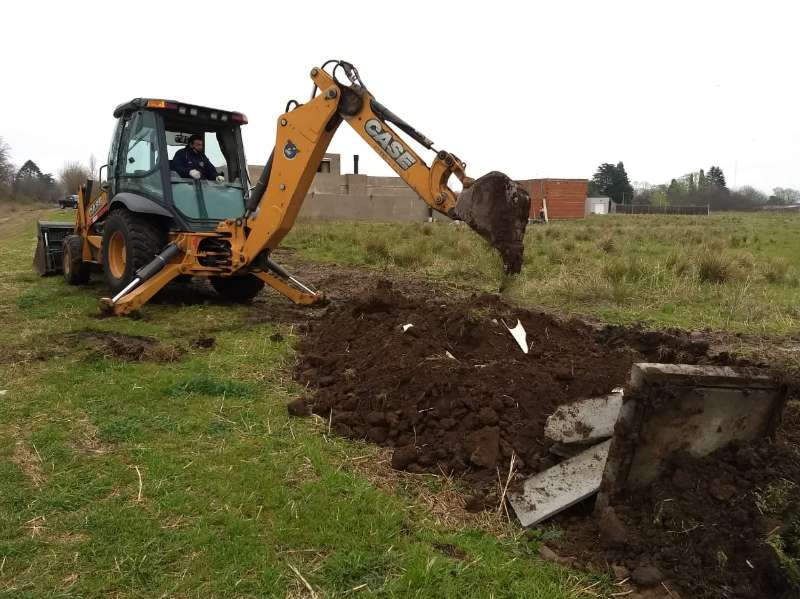 Detectaron una obra clandestina de cloacas