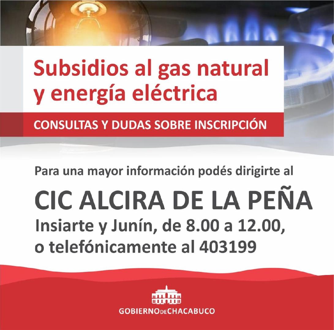 Subsidios al gas natural y energÃ­a elÃ©ctrica: consultas y dudas sobre inscripciÃ³n