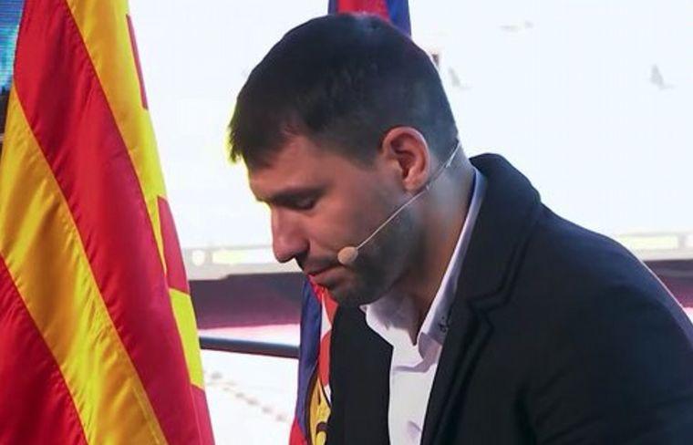 El Kun AgÃ¼ero anunciÃ³ su retiro del fÃºtbol entre lÃ¡grimas