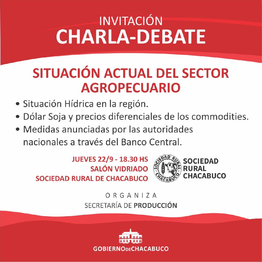 Charla-debate: situaciÃ³n actual del sector agropecuario