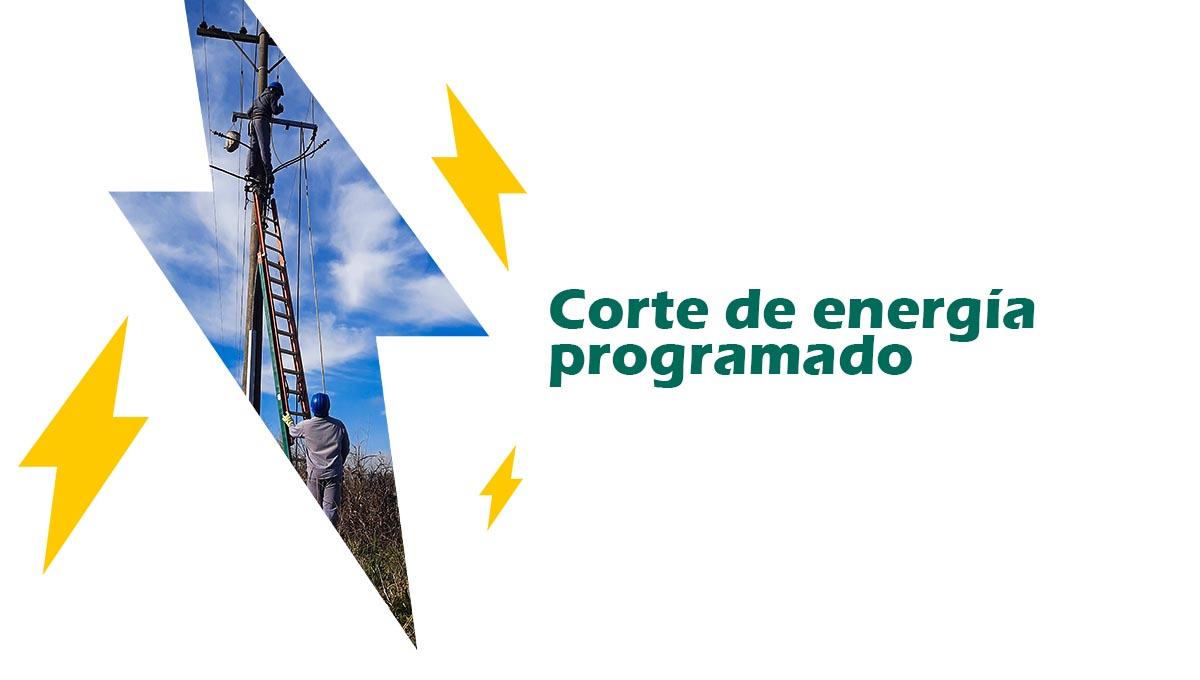 Corte de energÃ­a programado para el domingo 26 de junio