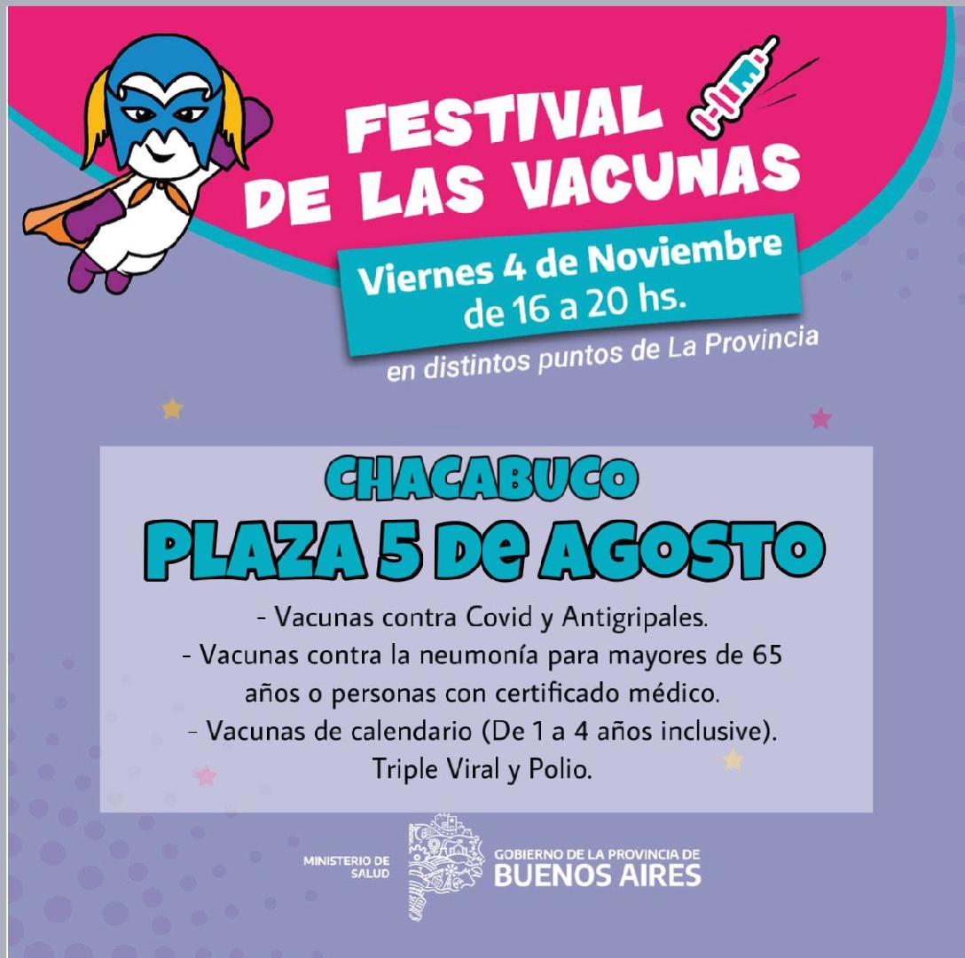 Festival de las vacunas en Chacabuco