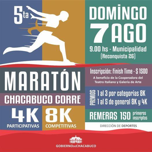 Chacabuco Corre: se viene una nueva maratÃ³n